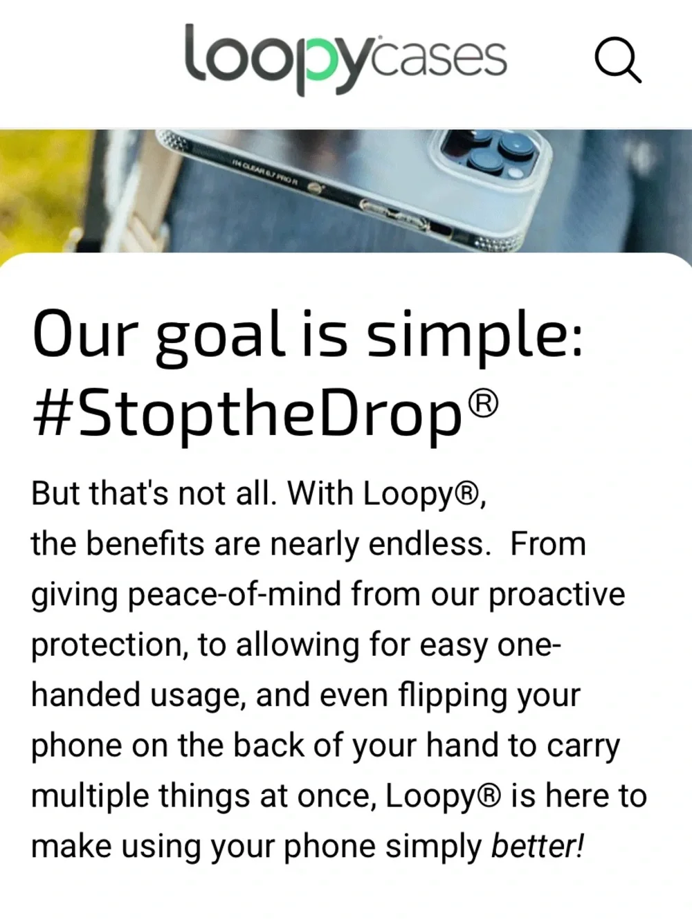 iPhone 16 Plus loopy red & black plaid case “stop the drop” NEW! - Picture 9 of 10